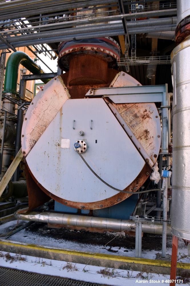 Used York Shipley Donlee Technologies 700HP Boiler, Model SPH-700-N/2. Maximum working pressure steam 300, heating surface 3500, maximum steam capacity 27,600 pounds an hour. National Board# 27714, s...