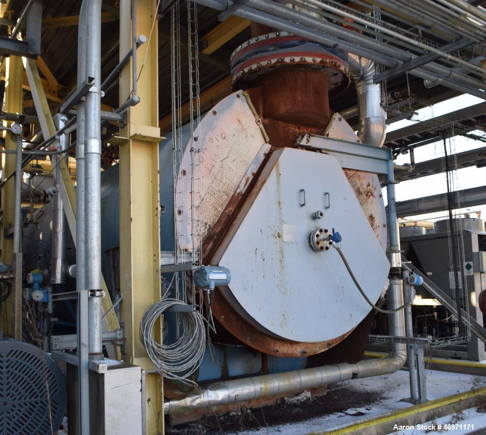 Used York Shipley Donlee Technologies 700HP Boiler, Model SPH-700-N/2. Maximum working pressure steam 300, heating surface 3500, maximum steam capacity 27,600 pounds an hour. National Board# 27714, s...