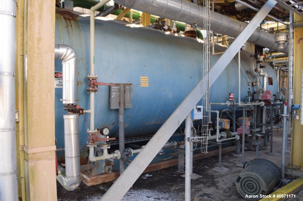 Used York Shipley Donlee Technologies 700HP Boiler, Model SPH-700-N/2. Maximum working pressure steam 300, heating surface 3500, maximum steam capacity 27,600 pounds an hour. National Board# 27714, s...