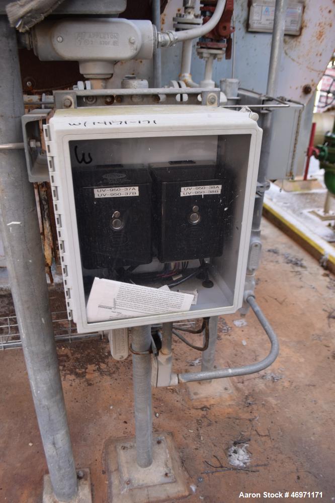 Used York Shipley Donlee Technologies 700HP Boiler, Model SPH-700-N/2. Maximum working pressure steam 300, heating surface 3500, maximum steam capacity 27,600 pounds an hour. National Board# 27714, s...