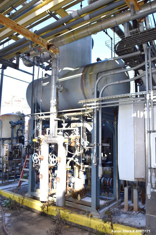 Used York Shipley Donlee Technologies 700HP Boiler, Model SPH-700-N/2. Maximum working pressure steam 300, heating surface 3500, maximum steam capacity 27,600 pounds an hour. National Board# 27714, s...