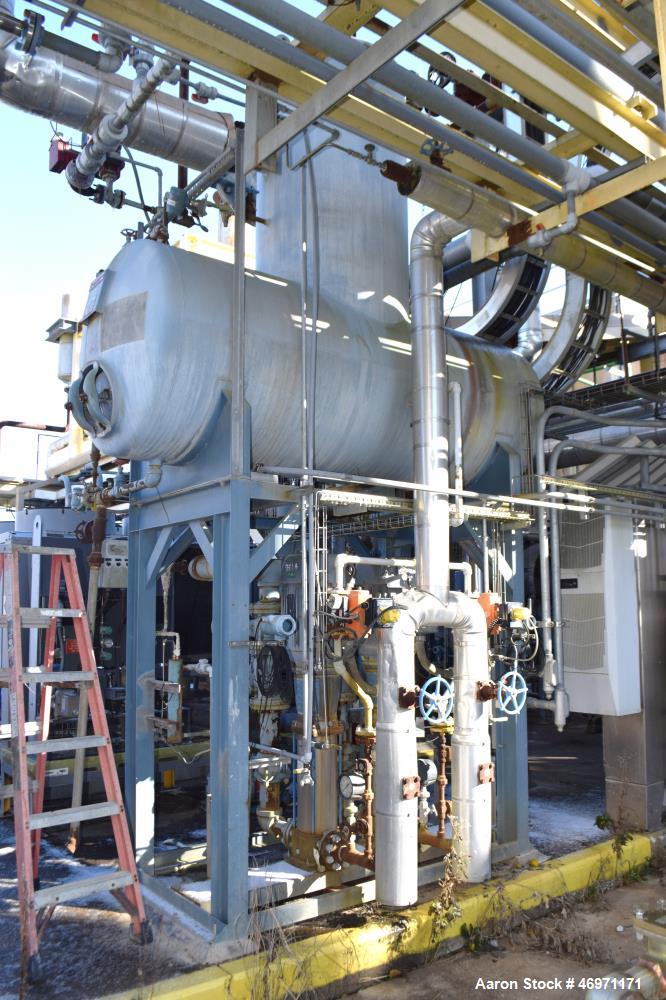 Used York Shipley Donlee Technologies 700HP Boiler, Model SPH-700-N/2. Maximum working pressure steam 300, heating surface 3500, maximum steam capacity 27,600 pounds an hour. National Board# 27714, s...