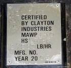 Used- Clayton Industries Steam Generator, Model EG-504-1-FMB.