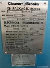 Used Cleaver Brooks Gas Fired Hot Water Packaged Fire Tube Boiler, Model CB-700