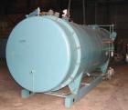USED: Cleaver Brooks model CB1200350015 packaged firetube boiler. 350 hp, input 14,288,100 btu/hr. 12075 #/hr of steam at 212 deg F.1750 sq ft heating surface fireside, 1932 waterside. Four passdryba...