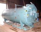 Used Cleaver Brooks Packaged Fire Tube Boiler, Model CB1200350015. 350 HP, input 14,288,100 BTU/HR. 12075 LBS/HR of steam at 212 Degrees F. 1750 square feet heating surface fireside, 1932 waterside. ...