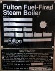Used Fulton Gas Fired Steam Boiler, Model FB-A-030