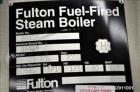Used Fulton Model ICS 20 Fuel Fired Vertical Tubeless Steam Boiler.  Natural gas, approximately 20 hp.  Rated 690 pounds of steam per hour.  Approximately 840,000 btu/hour input, rated 15 psi.  Inclu...