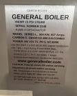 Used Electrically Heated Boiler, General Boiler, 15 psi.
