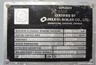 Used Miura Natural Gas Fired Steam Boiler, Model LX-100, Serial# 46S421417. Utilization horsepower 100, heating surface 248 square feet, maximum pressure 170 psi, design temperature 400 degrees F., m...