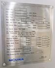 Used Miura LX Gas Fired Steam Boiler, Model LX-150 SG-07. 150HP. Maximum pressure 170 psi. Maximum steaming capacity 5,175 lb/hr. Heating surface area 388 square feet. Design temperature 400 degrees ...