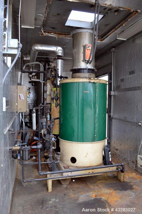 Used- Clayton Industries Oil Fired Steam Generator, Model EO-60-1. Boiler horsepower 60 bhp, heat input gas 2,510,625 btu/hr...