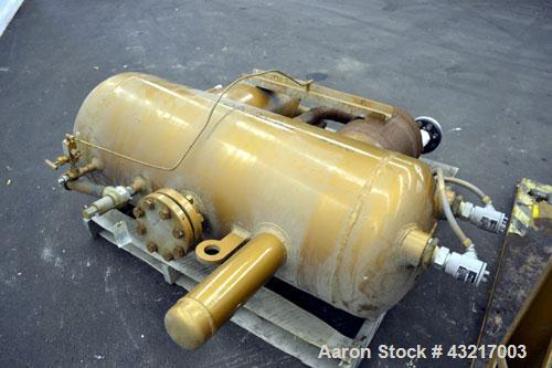 Used Fulton Electric Thermal Fluid Heater, Model FT-0150-N. 144000000 BTU/HR. 44 KW, 150 psi working pressure. 3 Phases, 460 volts. Skid mounted with deaerator tank, control panel, and pump. Includes...