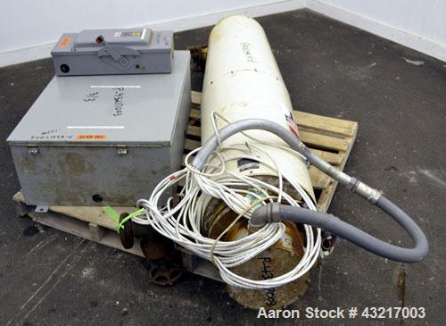 Used Fulton Electric Thermal Fluid Heater, Model FT-0150-N. 144000000 BTU/HR. 44 KW, 150 psi working pressure. 3 Phases, 460 volts. Skid mounted with deaerator tank, control panel, and pump. Includes...