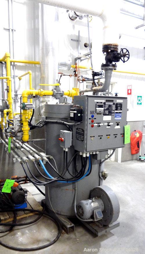 Used Fulton Thermopac Natural Gas Boiler, Model FT-0160-C-400B. Capacity 1,600,000 BTU, rated 572 degrees F at 60 psi. Built 1987, serial# TP-687-147