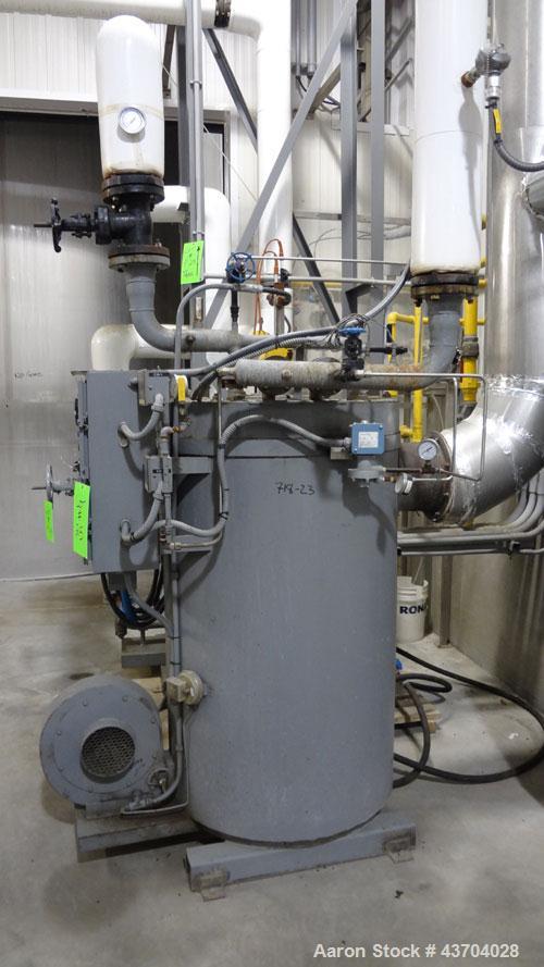Used Fulton Thermopac Natural Gas Boiler, Model FT-0160-C-400B. Capacity 1,600,000 BTU, rated 572 degrees F at 60 psi. Built 1987, serial# TP-687-147