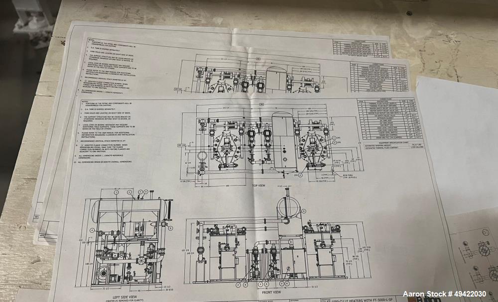 Unused - Fulton Model FT-1000CU LE Boiler. Single system flow rate of 800 GPM, hour meter burners, alarm horn, 1.5" 300 lbs, knuckle safety relief valve set, 450 deg F. firing rate mod inlet. Parathe...