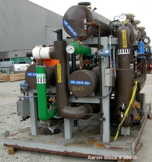 Used Kam thermal U-tube heat exchanger, approximately 101 square feet. 304 stainless steel tubes rated 200 psi at 400 degrees F., carbon steel shell/head rated 200 psi at 400 degrees F. Serial# 9034,...