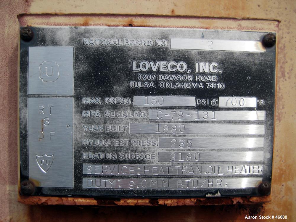 Used Loveco Direct Fired Gas Oil Heater, Model NDEO686-18EK