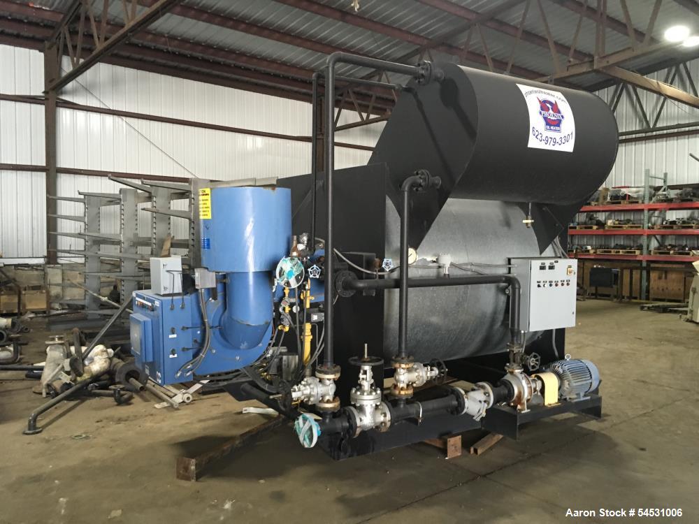 Used Phoenix Model PX40 Gas Fired Oil Heater. 3.6 MM - 4.5 MM BTU Per Hour Output. Maximum Design Working Pressure 125 PSI at 650 Degrees F. 650 Degree F Maximum Design Temperature. Minimum Design Me...