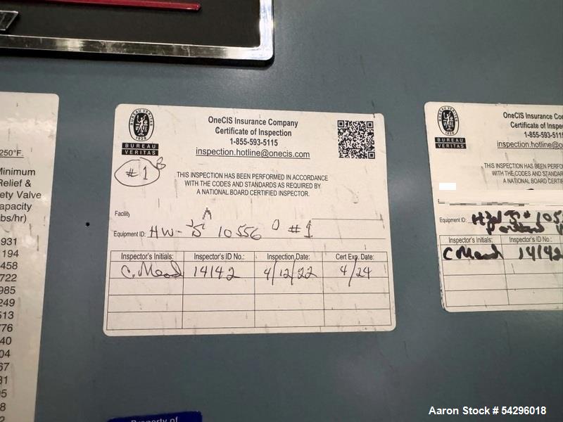 Used Smith 28HE Series Cast Iron Steam Power-Burner Boiler.