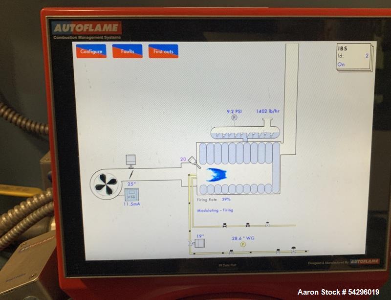 Used Smith Cast Iron Steam Power-Burner Boiler, 28HE Series.
