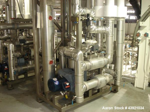 Used Watlow Temperature Control Skid. Stainless steel construction. All explosion proof design rated class 1, division 1 and 2. 5 kw Watlow Hannibal electrical heater, rated 150 psi at 527 degrees F,...