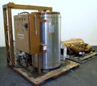 Used Fulton Electric Thermal Fluid Heater, Model FT-0150-N. 144000000 BTU/HR. 44 KW, 150 psi working pressure. 3 Phases, 460 volts. Skid mounted with deaerator tank, control panel, and pump. Includes...