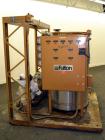 Used Fulton Electric Thermal Fluid Heater, Model FT-0150-N. 144000000 BTU/HR. 44 KW, 150 psi working pressure. 3 Phases, 460 volts. Skid mounted with deaerator tank, control panel, and pump. Includes...