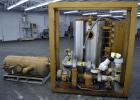 Used Fulton Electric Thermal Fluid Heater, Model FT-0150-N. 144000000 BTU/HR. 44 KW, 150 psi working pressure. 3 Phases, 460 volts. Skid mounted with deaerator tank, control panel, and pump. Includes...
