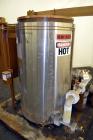 Used Fulton Electric Thermal Fluid Heater, Model FT-0150-N. 144000000 BTU/HR. 44 KW, 150 psi working pressure. 3 Phases, 460 volts. Skid mounted with deaerator tank, control panel, and pump. Includes...