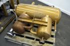 Used Fulton Electric Thermal Fluid Heater, Model FT-0150-N. 144000000 BTU/HR. 44 KW, 150 psi working pressure. 3 Phases, 460 volts. Skid mounted with deaerator tank, control panel, and pump. Includes...