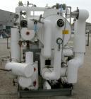 USED: Syltherm skid consisting of (1) ITT shell and tube heat exchanger, shell and tubes rated 150 psi at 375 deg F; (1) Goulds centrifugal pump, model 3296, 316 stainless steel, rated 135 gallons pe...