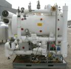 USED: Syltherm skid consisting of (1) ITT shell and tube heat exchanger, shell and tubes rated 150 psi at 375 deg F; (1) Goulds centrifugal pump, model 3296, 316 stainless steel, rated 135 gallons pe...
