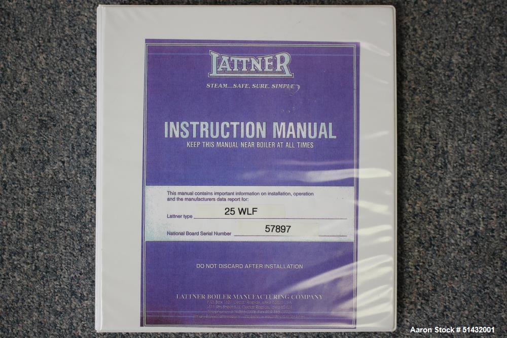 Unused- Lattner Vertical Waterleg Tubeless Boiler