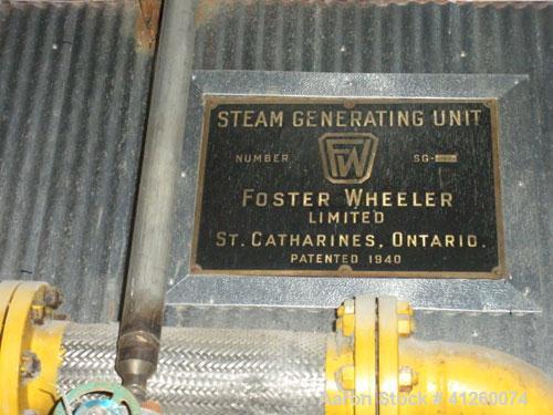 Used -Foster Wheeler Waste Heat Steam Boiler, capable of 360 mm btu/ hour, 360,000 #/hour steam. Consists of (6) Todd combustion units, model SU565XGXBX1, 60 mm btu/ hour.