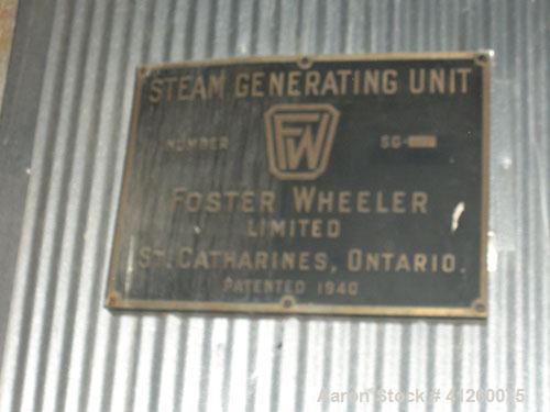 Used -Foster Wheeler Waste Heat Steam Boiler. Capable of 360 mm btu/ hour, 360,000 #/hour steam. Consists of (6) Todd combustion units, model SU565XGXBX1, 60 mm btu/hour.
