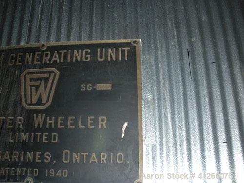 Used -Foster Wheeler Waste Heat Steam Boiler. Capable of 360 mm btu/ hour, 360,000 #/hour steam. Consists of (6) Todd combustion units, model SU565XGXBX1, 60 mm btu/hour.