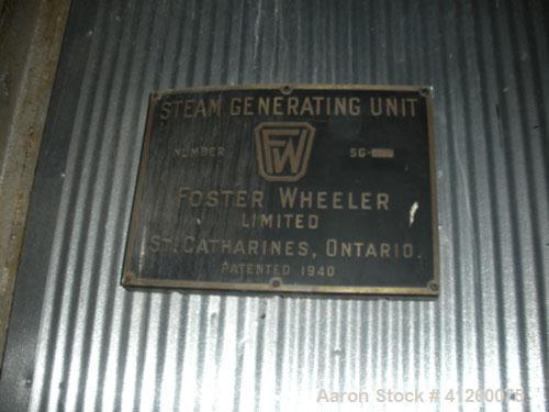 Used -Foster Wheeler Waste Heat Steam Boiler. Capable of 360 mm btu/ hour, 360,000 #/hour steam. Consists of (6) Todd combustion units, model SU565XGXBX1, 60 mm btu/hour.