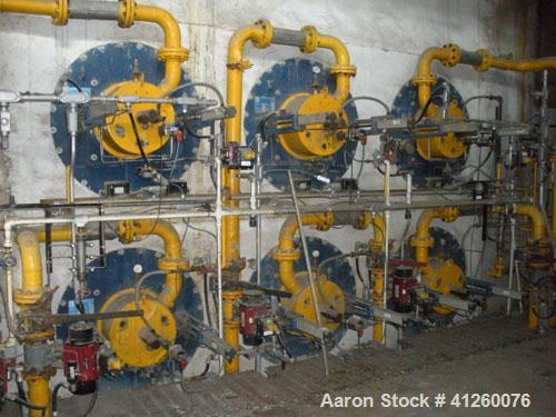 Used -Foster Wheeler Waste Heat Steam Boiler. Capable of 339 mm btu/hour, 339,000 #/hour steam. Consists of (6) Combustion Associates of Canada combustion units, model QED615G, 56.5 mm btu/hour.