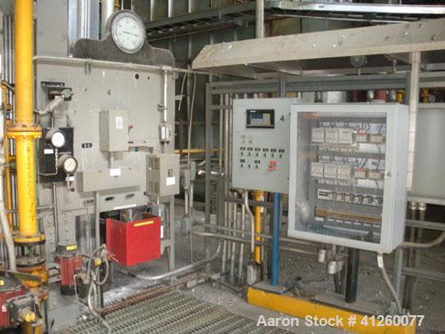 Used Foster Wheeler Waste Heat Steam Boiler. Capable of 360 mm btu/ hour, 360,000 #/hour steam. Consists of (6) Todd combustion units, model SU565XGXBX1, 60 mm btu/hour.