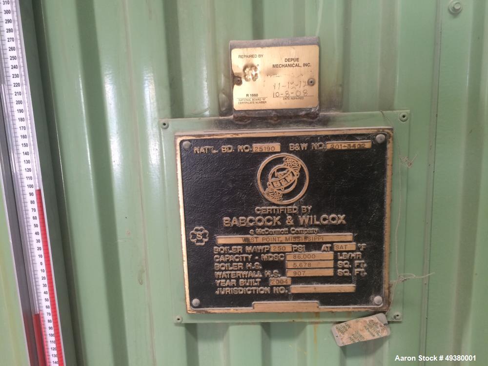Used B&W Boiler, Model FM 103-88