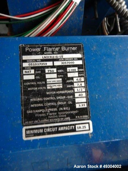 Used Bryan Water Tube AB Series Forced Draft 150# Steam Boiler