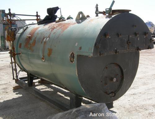 Used Burnham Corporation 3 Pass Steam Boiler, Model 3P-100-50-G-GP. Steam capacity rated 3450 LBS/HR. Max steam 150 PSI. 100 nominal boiler HP, heating surface 500 square feet. Natural gas fired with...
