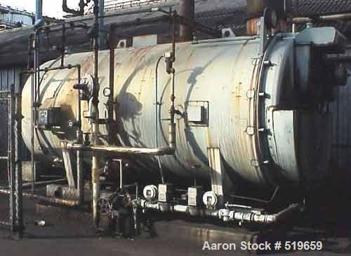 USED: Cleaver Brooks Boiler, model CB 700.250.150. Input 1,046,000btu/hr, natural gas fired, rated 250 hp, 150# steam, 8,625 lb/hr.Manufactured 1996 with deaerator, max AWP 50 psi at 650 deg F.