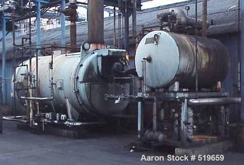 USED: Cleaver Brooks Boiler, model CB 700.250.150. Input 1,046,000btu/hr, natural gas fired, rated 250 hp, 150# steam, 8,625 lb/hr.Manufactured 1996 with deaerator, max AWP 50 psi at 650 deg F.
