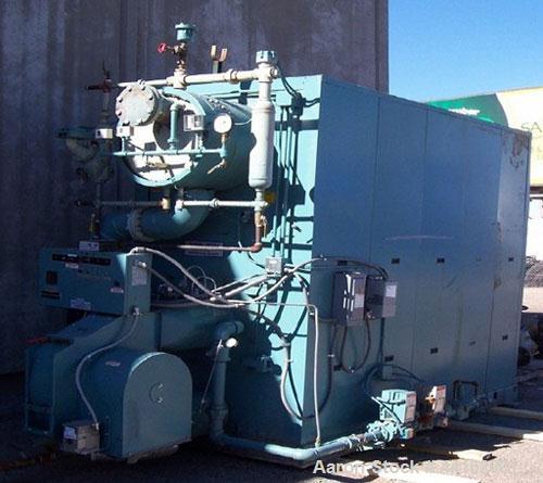 Used Cleaver Brooks Boiler, Model FLX 700-900-150ST.  Natural gas/water tube, 9,000,000 btu/hour input, 7,200,000 btu/hour output, 150 psig steam convertible to hot water.  Manufactured 2007.