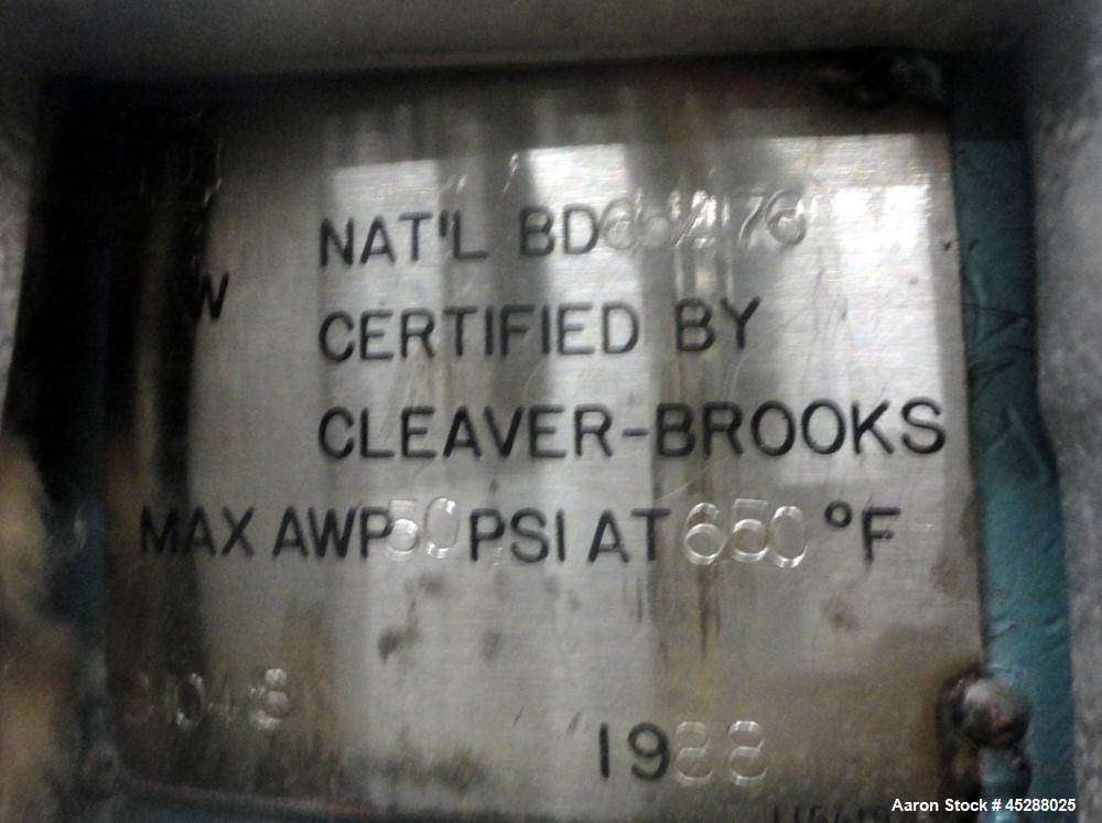 Used Cleaver Brooks M4 Water Tube Boiler, Model M4P-700-3000, Series 700