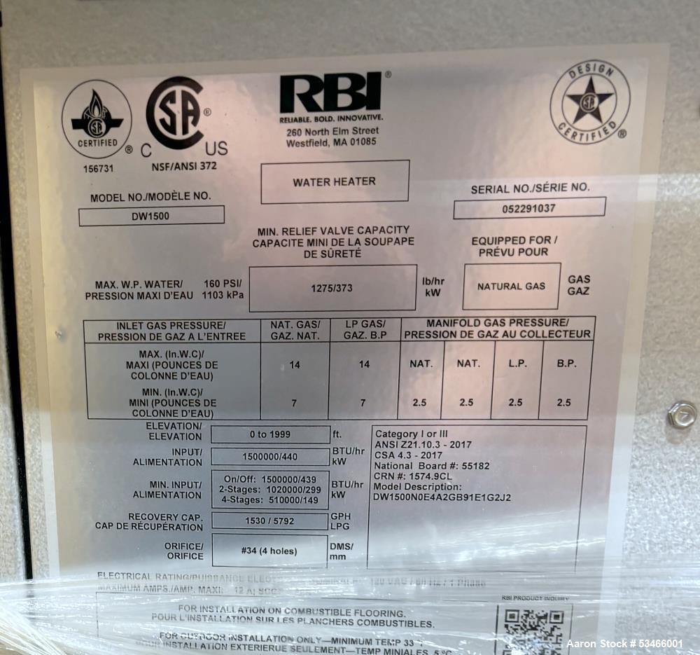 RBI Dominator Two Stage Water Heater,