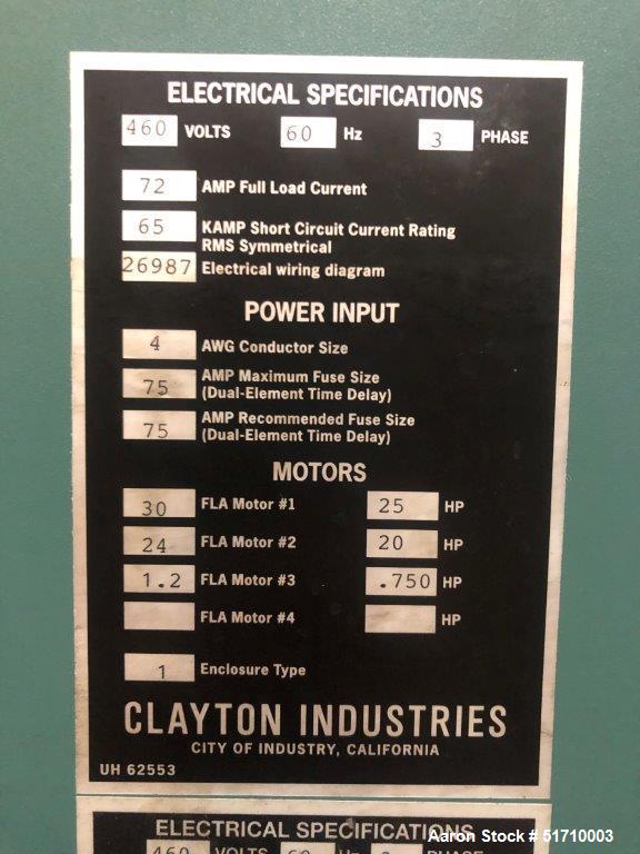 Unused- Clayton Industries Model EOG-404-1 Steam Generator